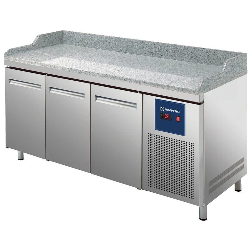 Mastro Pizzatisch mit 3 Türen 600x400 mm