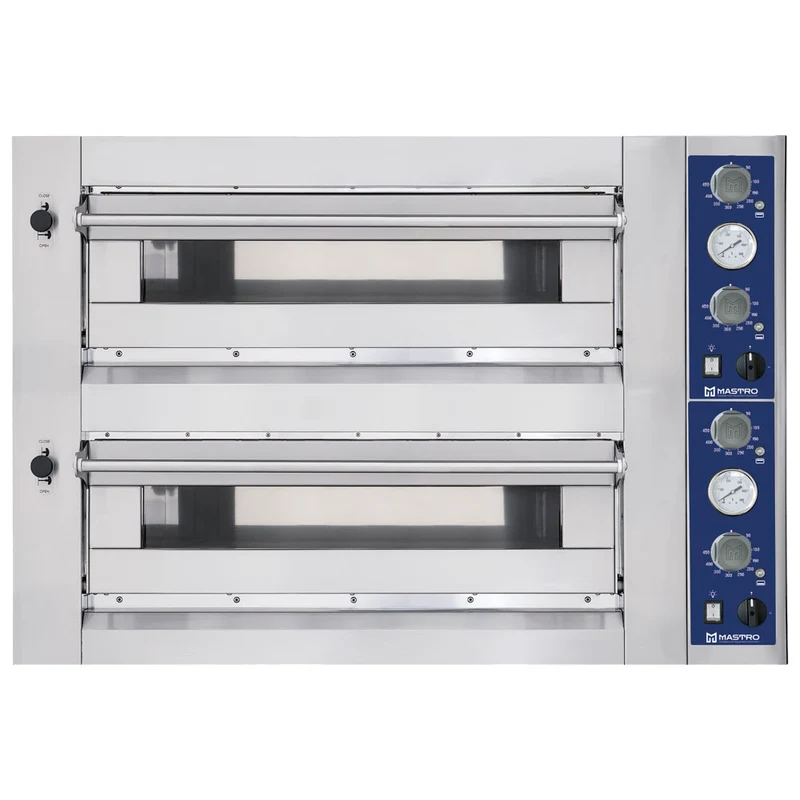 Mastro Elektro-Pizzaofen für 6+6 Pizzen ø 35 cm, mechanische Bedienung