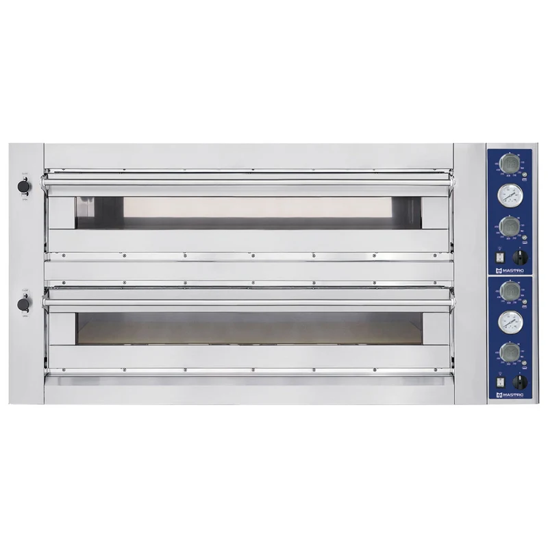 Mastro Elektro-Pizzaofen für 9+9 Pizzen ø 35 cm, mechanische Bedienung