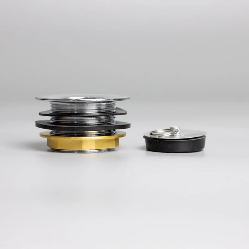 [ET] Ablaufventil aus Metall inklusive Standrohr und Stopfen für Spültische Basic