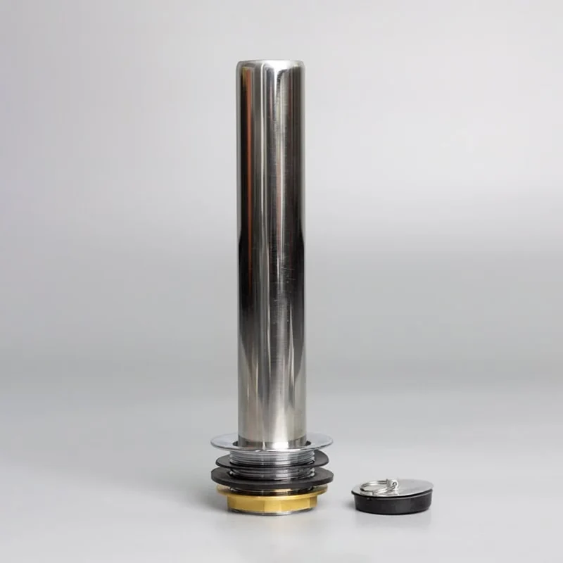 [ET] Ablaufventil aus Metall inklusive Standrohr und Stopfen für Spültische Basic