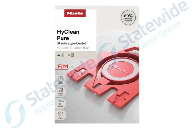 MIELE FJM 3D Vacuum BAGS(RED-4 bags/2 filters)-Genuine(was12281690/991710)