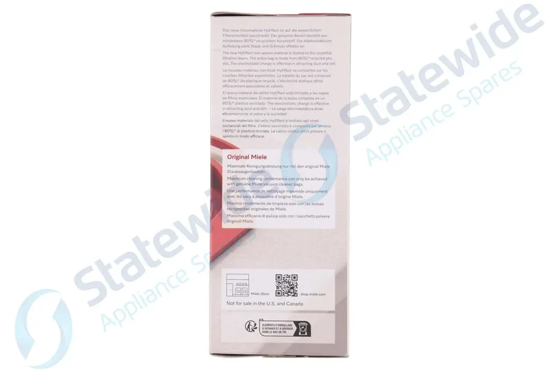 MIELE FJM 3D Vacuum BAGS(RED-4 bags/2 filters)-Genuine(was12281690/991710)