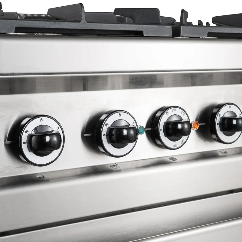 Gasherd Serie 700 - 110/70 mit Gasbackofen - 6 Kochstellen - 48 kW