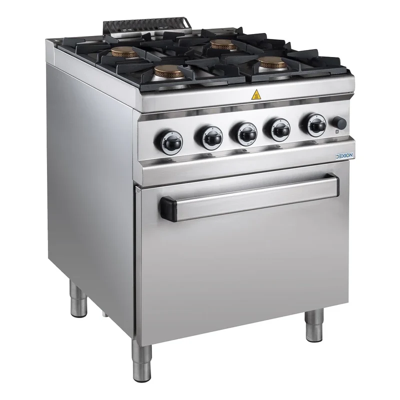Gasherd Serie 700 - 70/70 mit Gasbackofen - 4 Kochstellen - 34 kW