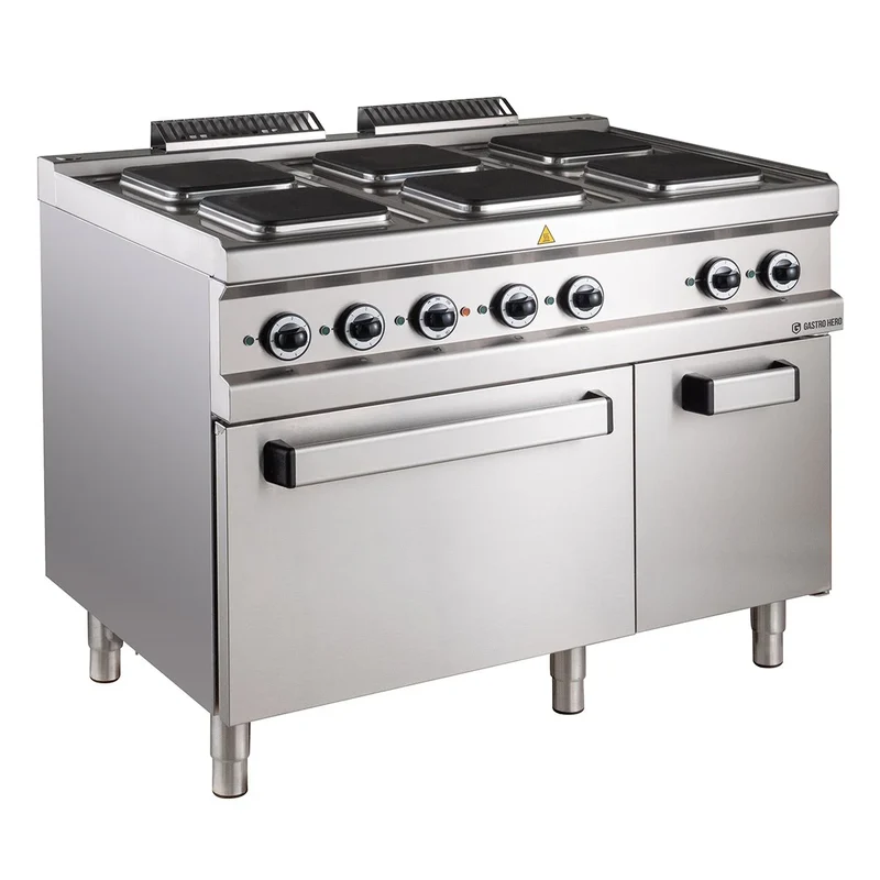 Elektroherd Serie 700 - 110/70 mit Elektrobackofen - 6 quadratische Kochfelder - 20,9 kW