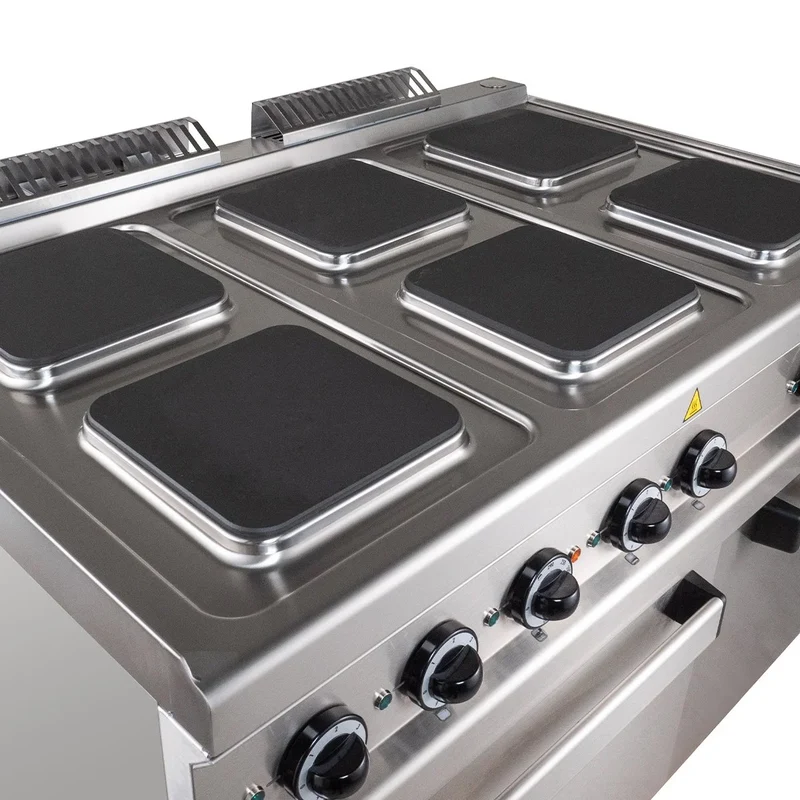 Elektroherd Serie 700 - 110/70 mit Elektrobackofen - 6 quadratische Kochfelder - 20,9 kW