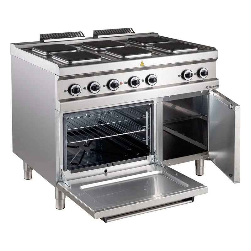 Elektroherd Serie 700 - 110/70 mit Elektrobackofen - 6 quadratische Kochfelder - 20,9 kW