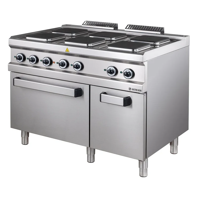 Elektroherd Serie 700 - 110/70 mit Elektrobackofen - 6 quadratische Kochfelder - 20,9 kW