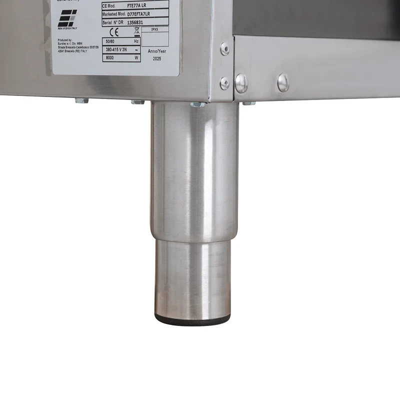 Elektrogrillplatte Serie 700 - 70/70 - ½ glatt, ½ gerillt