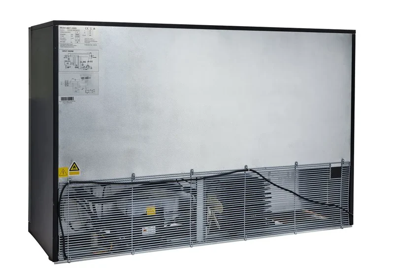 Barkühlschrank ECO 350 mit Schiebetüren schwarz, LED Beleuchtung, unterbaubar