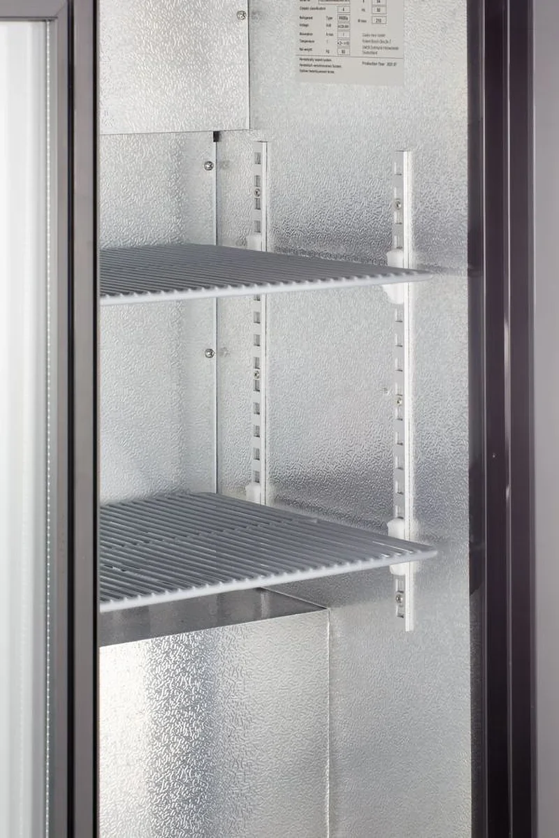 Barkühlschrank ECO 230 mit Schiebetüren schwarz, LED Beleuchtung, unterbaubar