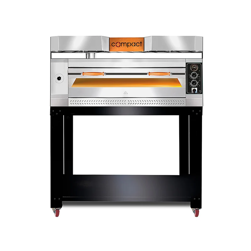 GMG Pizzaofen, 6x Ø 30 cm, 6 kW 400V, Stapelbar, mit Schamottsteinboden, 1 Backkammer