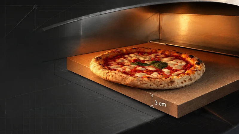 Alfa Forni EVO Hybrid-Pizzaofen Flüssiggas (LPG)/Holz, Anthrazit Grau