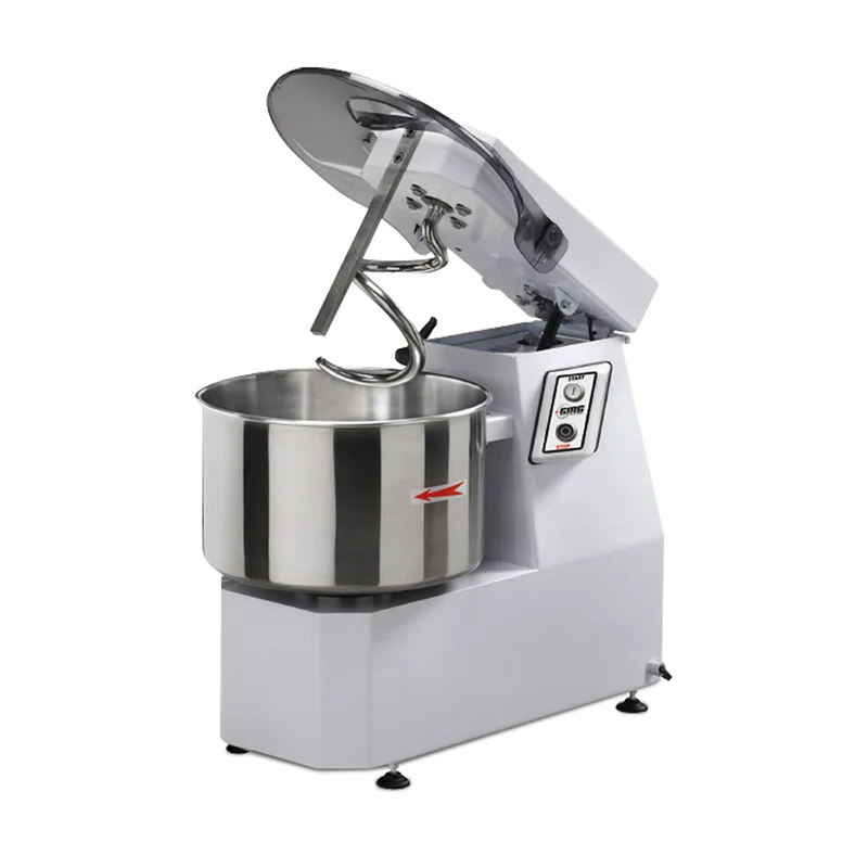 GMG Teigknetmaschine 42Lt. / 38Kg 400V, Hebbarer Kopf und Fester Kessel, Zweiphasige Geschwindigkeit