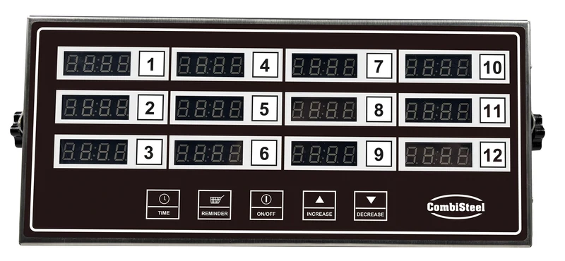 Combisteel Digitaler Küchentimer 12 Kanäle DKT-12