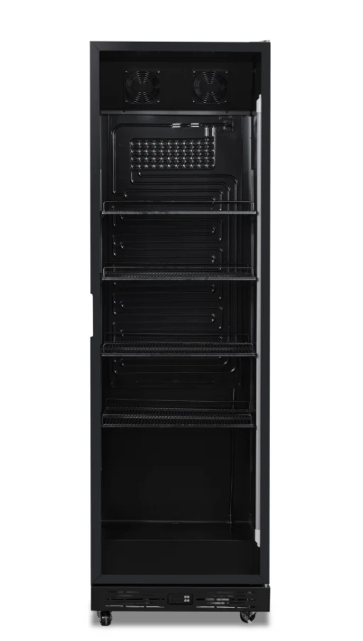 Combisteel Kühlschrank 1 Glastür Schwarz NAP-360