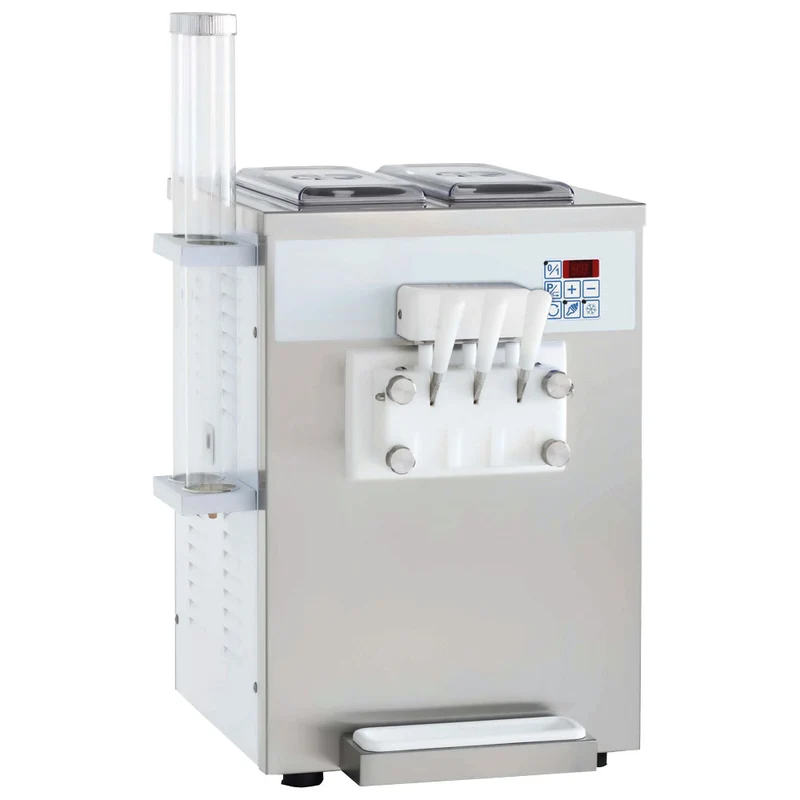 Virtus Softeismaschine mit Luftkühlung, Produktion 13,5 kg/h (180 Eistüten)