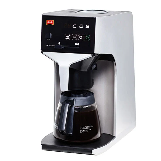 Virtus Filterkaffeemaschine mit 1 Glaskanne 1,8 Liter und Festwasseranschluss