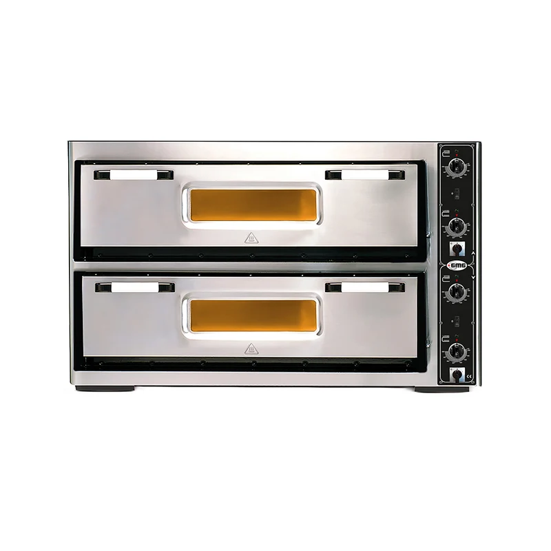 GMG Pizzaofen PF9262 DE, elektrisch, 6+6x Ø30cm, 12 kW, 400V, Edelstahl 2 Backkammern