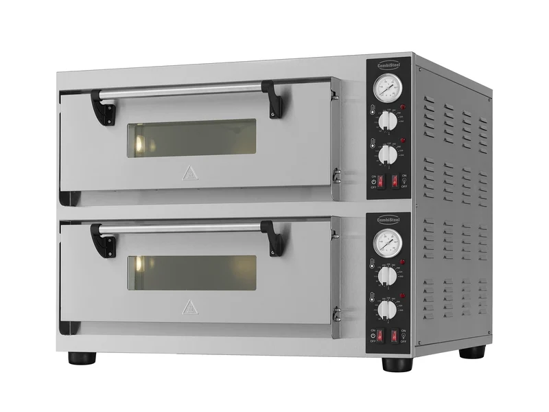 Combisteel Elek. Pizzaöfen Doppelt 2 x 4, 810 x 880 x 720 mm