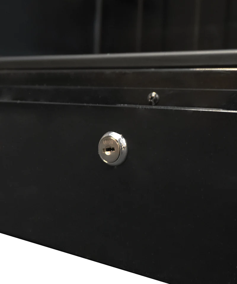 Combisteel Kühlschrank 1 Glastür Schwarz SVE-450 Bl