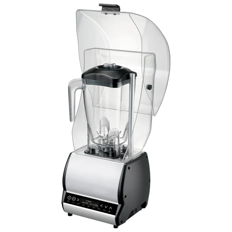 Mastro Getränkemixer mit 1 Becher 2 Liter, Geschwindigkeitsregler und Geräuschdämmhaube, WiFi