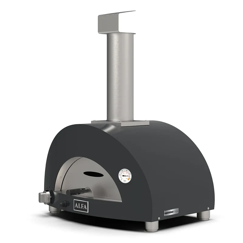Alfa Forni Moderno 1 Pizza, Gas/Hybrid, grau