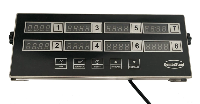 Combisteel Digitaler Küchentimer 8 Kanäle DKT-8