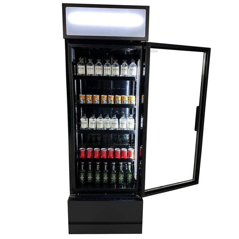 Combisteel Kühlschrank Glastür FCU-370 Bl