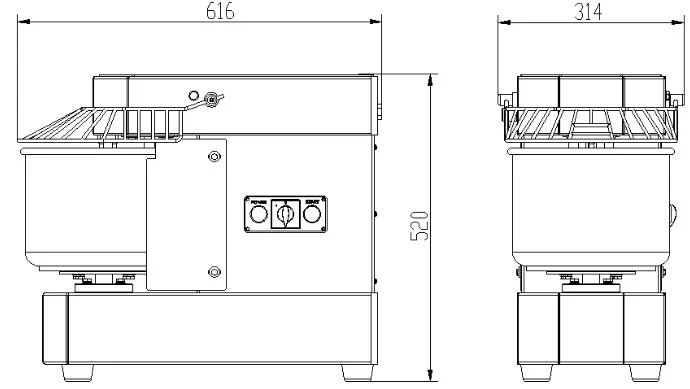 Combisteel Teigmaschine 10L