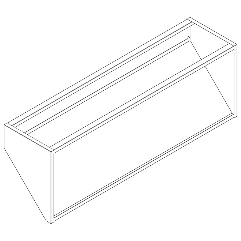Virtus Körbeträgeraufsatz, Wandmodell, B=2400 mm