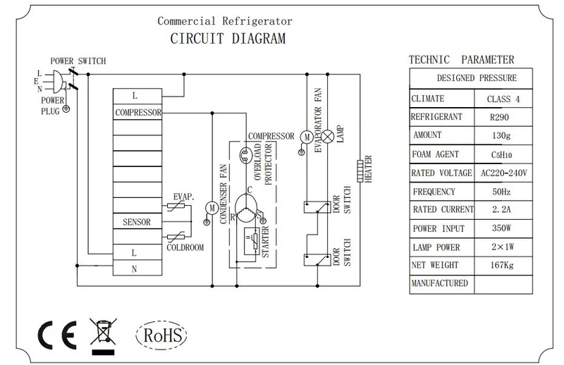 Combisteel Kühlschrank Rfs 1200 Ltr Static