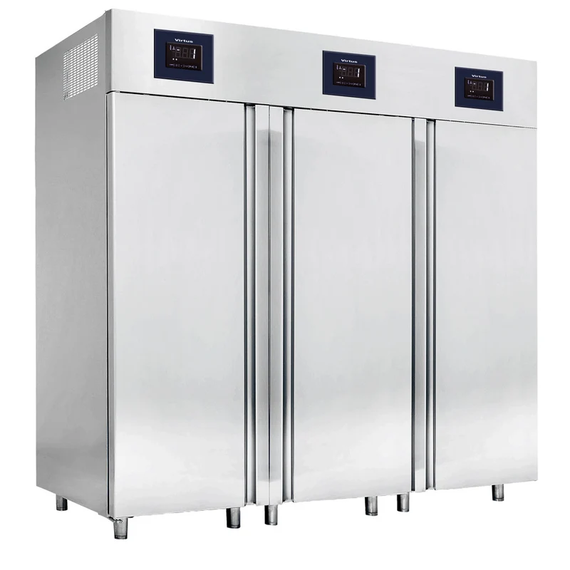 Virtus Kühlschrank 700+1400 Liter aus Edelstahl GN 2/1, -2°/+8°C - WiFi