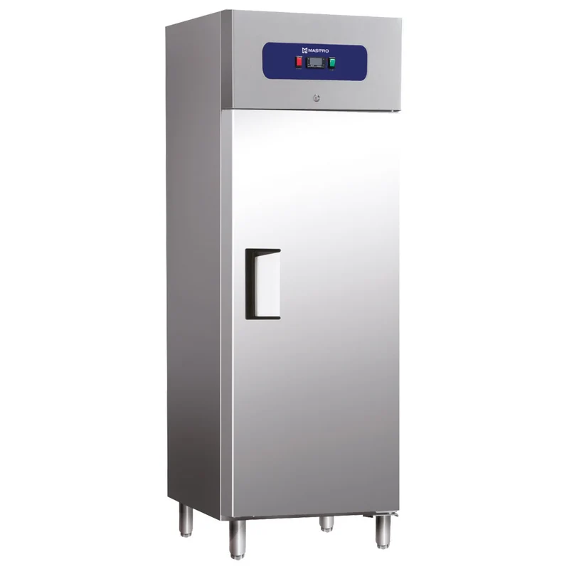 Mastro Tiefkühlschrank 400 Liter aus Edelstahl, 460x485 mm, -10°/-18°C