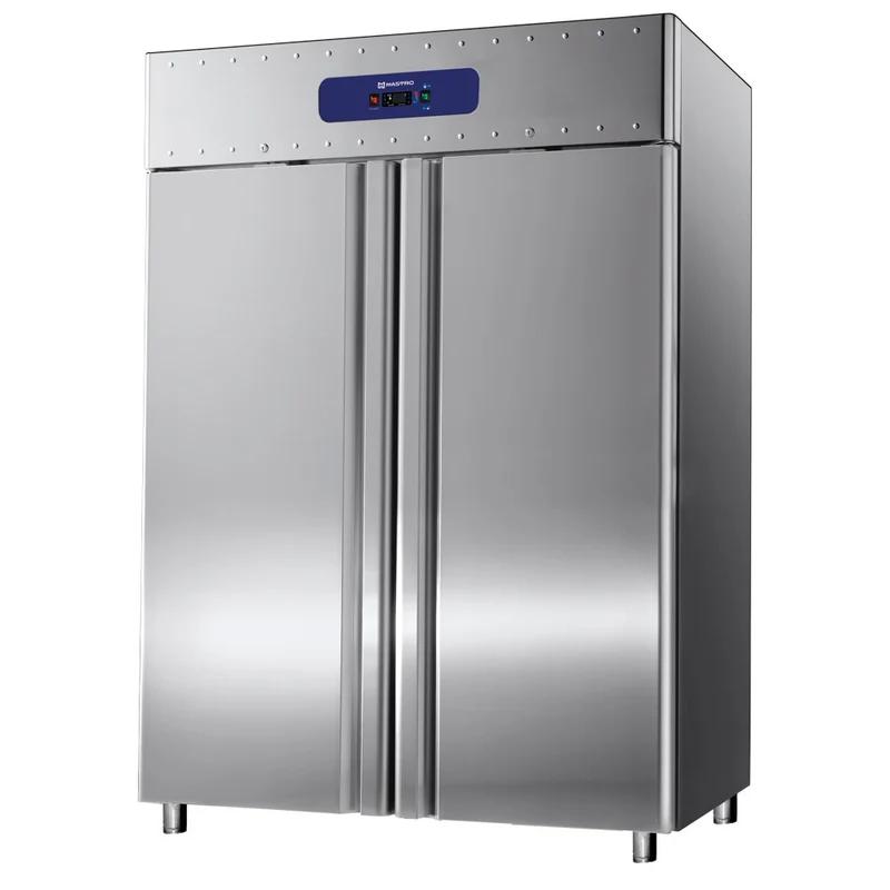 Mastro Kühlschrank 1400 Liter aus Edelstahl, GN 2/1, -2°/+8°C