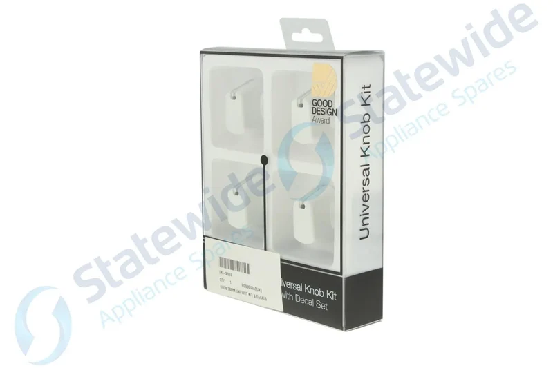 Universal Cooktop Knob White 30mm SKIRT (Pack 4)