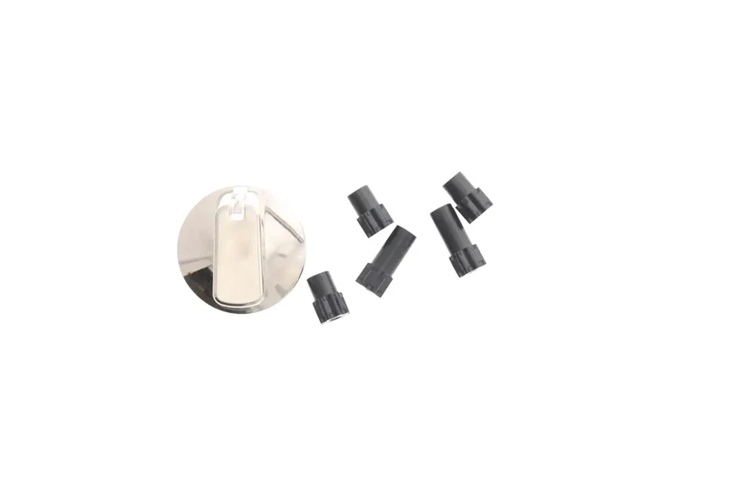 Universal Cooktop/Oven Knob CHROME 55mm SKIRT (EACH)