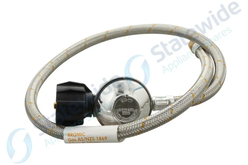 BEEFEATER BBQ REGULATOR BRAIDED Hose 3/8 900mm SS-LPG