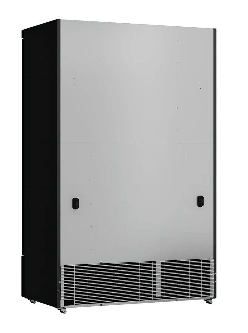 Combisteel Kühlschrank 2 Glastüren Schwarz JDE-1000R Bl