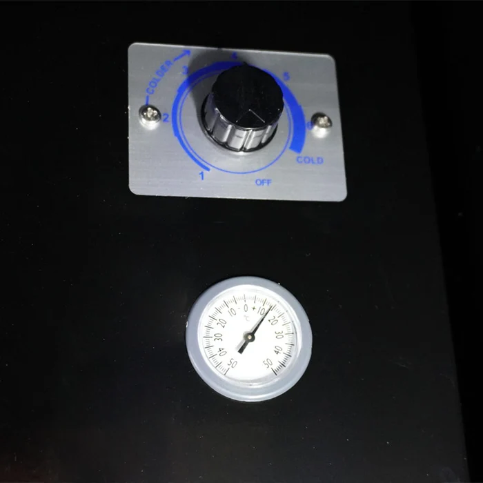 Combisteel Kühlschrank 3 Glastüren Schwarz FCU-1200 Bl