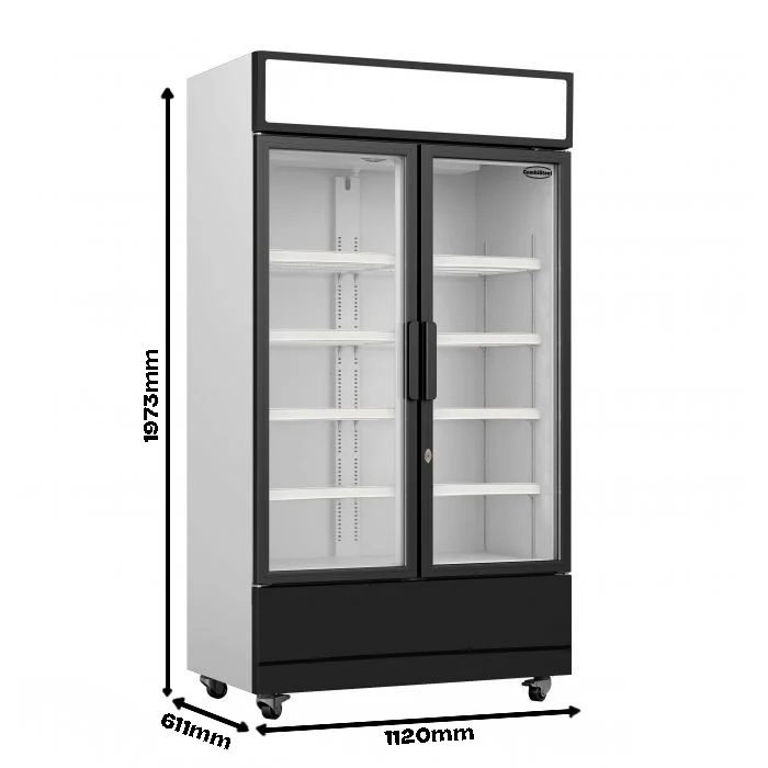 Combisteel Kühlschrank 2 Glastüren FCU-750
