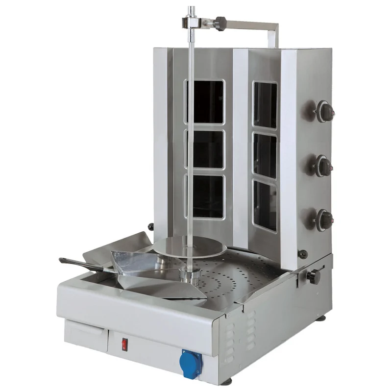 Mastro Glaskeramik-Dönergrill mit 3 Heizzonen, Motor unten, max. 20-35 kg