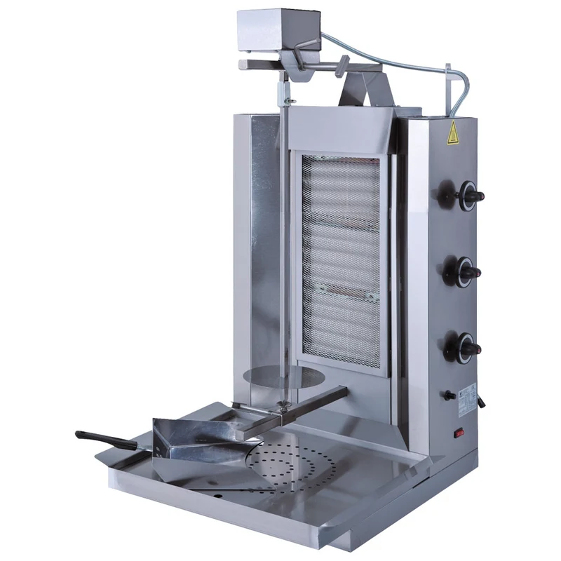 Mastro Gas-Dönergrill mit 3 Heizzonen, Motor oben, 30 kg