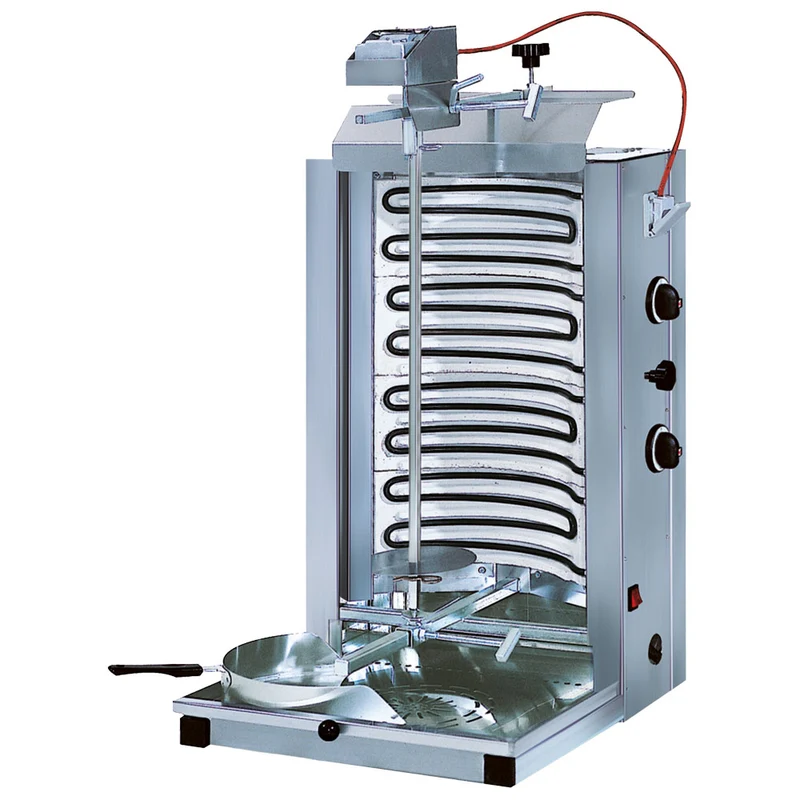 Mastro Elektro-Dönergrill mit 2 Heizzonen, Motor oben, 30 kg