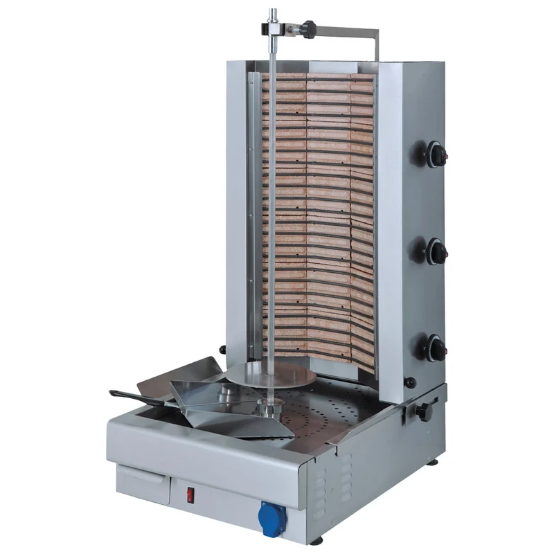 Mastro Elektro-Dönergrill mit 3 Heizzonen, Motor unten, 70 kg