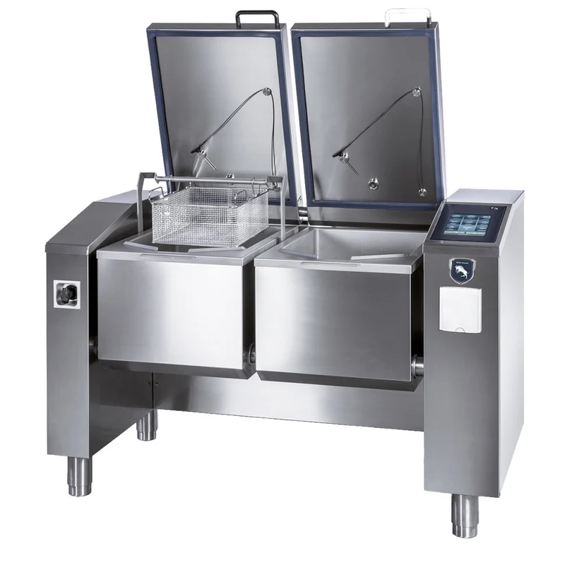 Virtus Elektro-Multifunktionsgerät 2x 49 Liter (2x GN 1/1) mit automatischer Kippfunktion