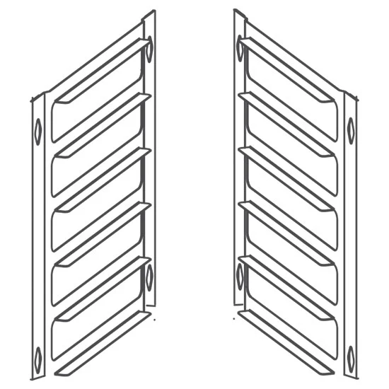 Virtus Umrüstkit von 20x GN 1/1 auf 16x 600x400 mm Backnorm