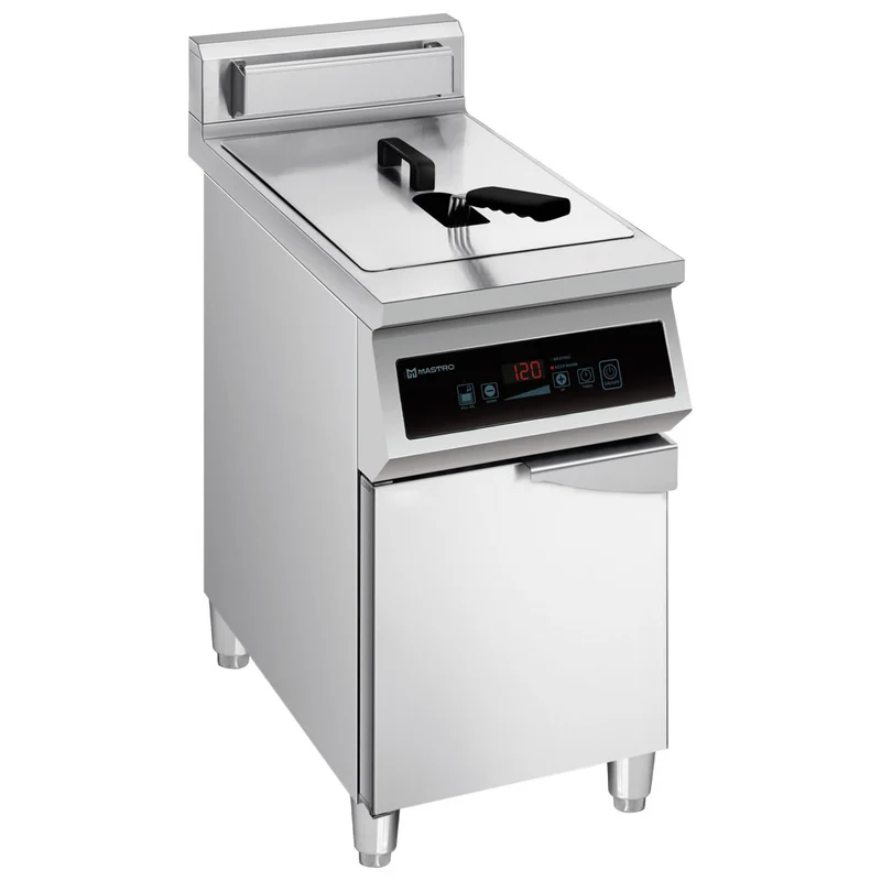 Mastro Induktions-Fritteuse 30 Liter auf Unterbau mit Tür