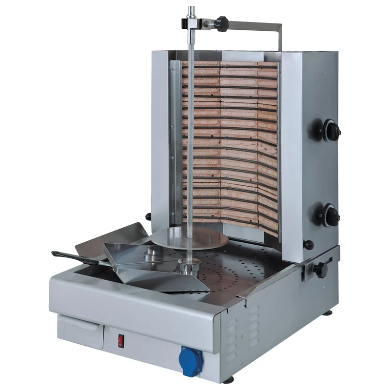 Mastro Elektro-Dönergrill mit 2 Heizzonen, Motor unten, 30 kg